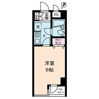 MAC平山城址公園コート【1階】の間取り