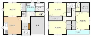 広島県広島市東区矢賀1【一戸建】の間取り