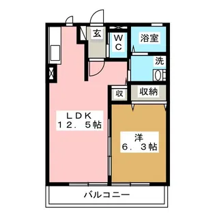 Letoit 07W【1階】の間取り