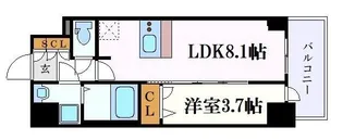 メイクスデザイン名駅南【9階】の間取り