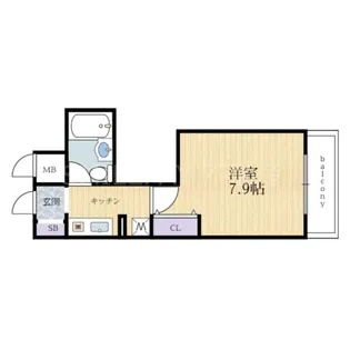 兵庫県神戸市兵庫区下沢通1【マンション】の間取り