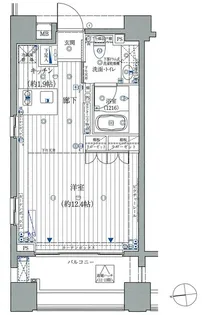 東京都港区芝大門1【マンション】の間取り