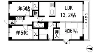 センチュリーコート宝塚【5階】の間取り