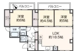 東京都渋谷区本町4【マンション】の間取り