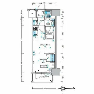 東京都台東区千束2【マンション】の間取り
