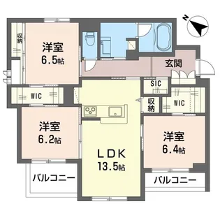 ステラスクネ【2階】の間取り