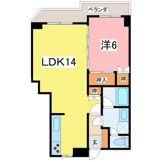 URBAN CONCIERIA城東【4階】の間取り
