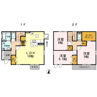 神奈川県大和市つきみ野6【一戸建】の間取り