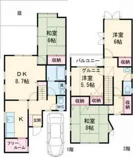 東京都杉並区今川1【一戸建】の間取り