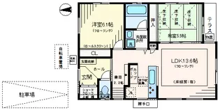 東京都大田区上池台1【一戸建】の間取り