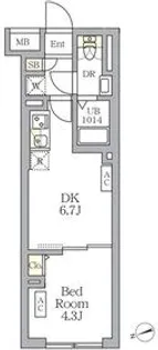 東京都杉並区天沼3【マンション】の間取り