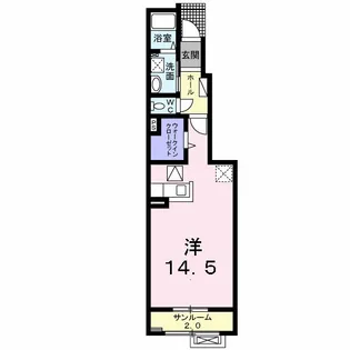 新潟県新発田市西園町3【アパート】の間取り