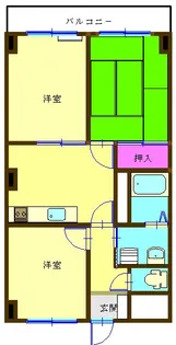 コーポ久里浜【2階】の間取り