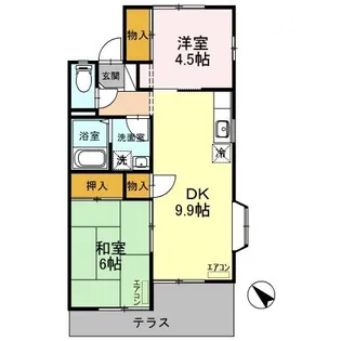 フォアシュピールハイム B【1階】の間取り