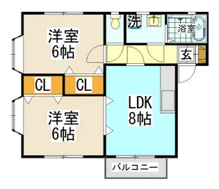 神奈川県横浜市磯子区洋光台3【アパート】の間取り