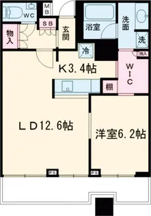 ステーションガーデンタワー【27階】の間取り