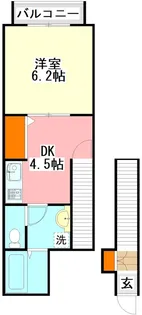 ハイツ雅【2階】の間取り
