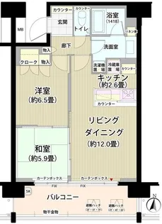 ガーデニエール砧レジデンス【7階】の間取り