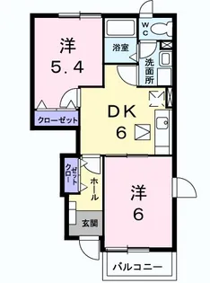 ヴェルカーザII【1階】の間取り