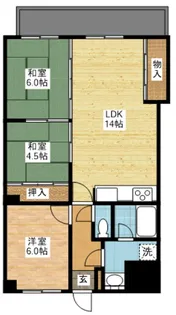サンロード富士【4階】の間取り