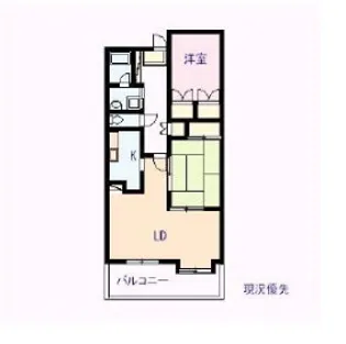 菊田参番館【4階】の間取り