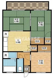 音無ハイツ【3階】の間取り