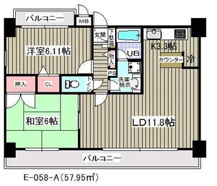 アウラ10【7階】の間取り