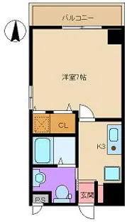 大阪府大阪市平野区瓜破西1【マンション】の間取り