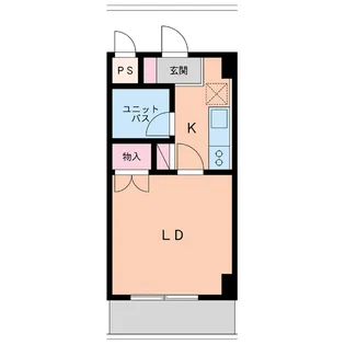 リバティープラザ東堀I【5階】の間取り