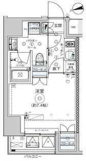 東京都台東区浅草4【マンション】の間取り