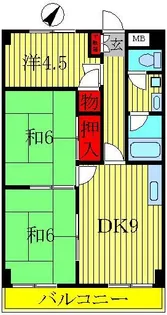 ゴールデンハイツ【3階】の間取り