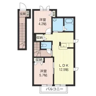 アステールA【2階】の間取り