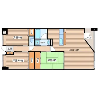 サンクレスト泉中央【7階】の間取り