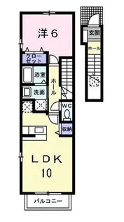 ラフレシ-ルB【2階】の間取り