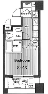 グランド・ガーラ横浜伊勢佐木町【4階】の間取り