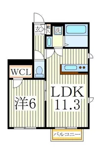 シェソワII D棟の間取り