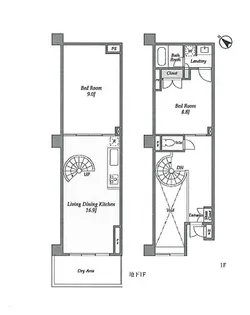HF目黒行人坂レジデンスの間取り