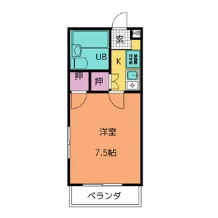 ピュアササキ【3階】の間取り