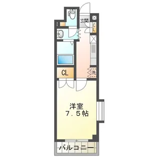 アンオゥル鵜の森【7階】の間取り