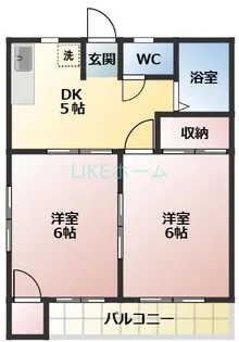 カトーガーデンハイツA【2階】の間取り