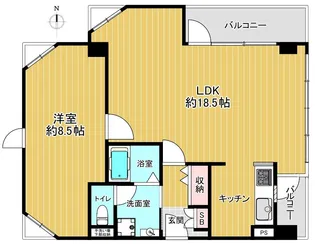 グランドメゾン戸山【6階】の間取り