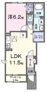 モン プチ アンジュ【1階】の間取り
