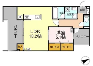 D-residence稲城【2階】の間取り