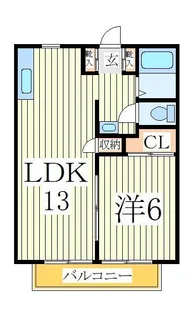 第三山新ハイツ【2階】の間取り
