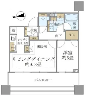 白金ザ・スカイ East【12階】の間取り