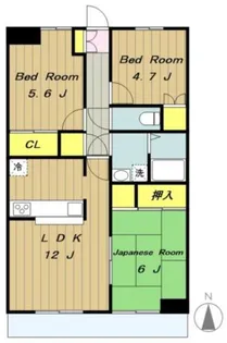 ステータスヒル寿岳【3階】の間取り