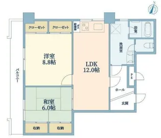神奈川県横浜市神奈川区鶴屋町3【マンション】の間取り