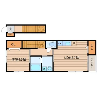 ニューポイント【2階】の間取り