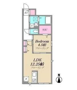 クローバーコート【1階】の間取り