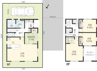 埼玉県上尾市大字上尾下【一戸建】の間取り
